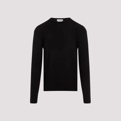 Alexander Mcqueen Skull Cotton Sweater In Black
