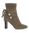JIMMY CHOO HOUSTON 85 SUEDE HEELED ANKLE BOOTS