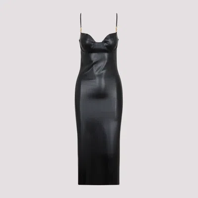 Versace Black Latex Dress