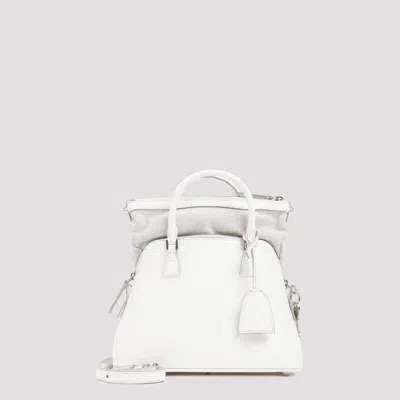 Maison Margiela 5ac Mini Bag In Leather In White