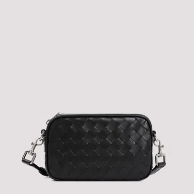 Bottega Veneta Black Leather Camera Mini Shoulder Bag