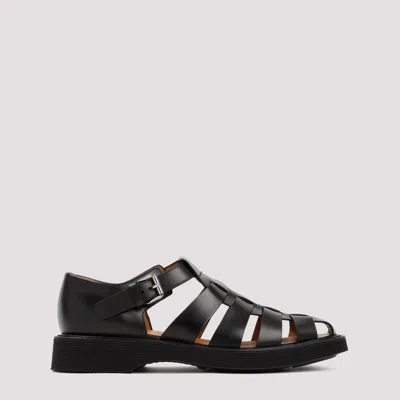 Church's Black Leather Hove Sandals