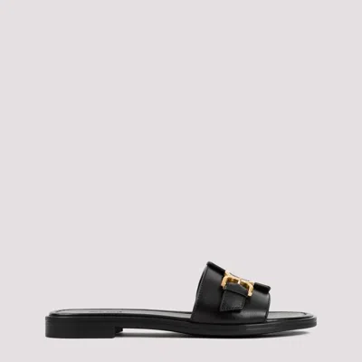 Chloé Chloe Marcie Flat Sandal In Black