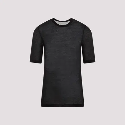 Ami Alexandre Mattiussi Black Lyocell T-shirt