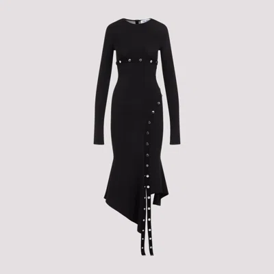 Attico Black Midi Dress