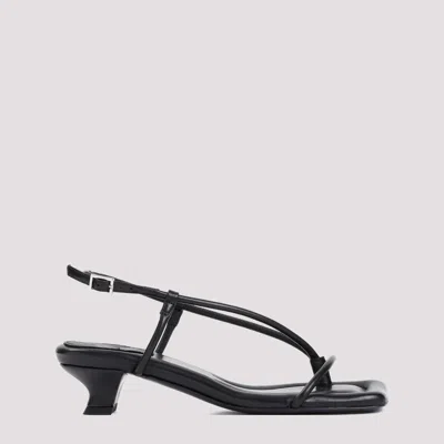 By Malene Birger Black Nappa Cow Leather Tevi Sandals