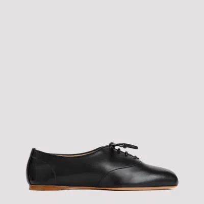 Gabriela Hearst Black Nappa Lamb Leather May Flat