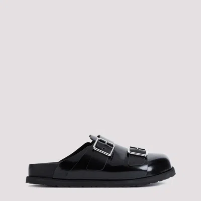 Birkenstock 1774 222 West Shiny Leather Sandals In Black