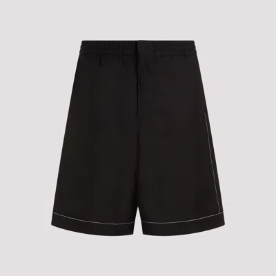 Prada Black Silk Short Pants