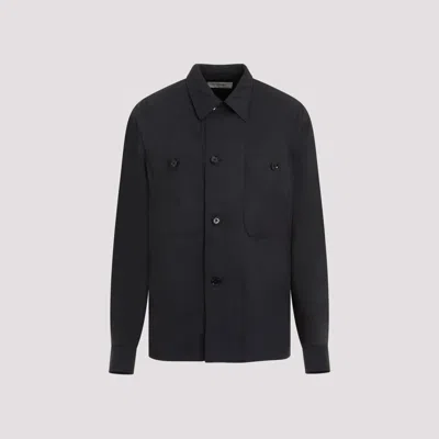 Lemaire Soft Military Overshirt In Black