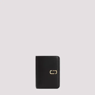 Marc Jacobs Black The Mini Compact Cow Leather Wallet