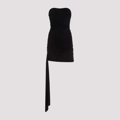 Magda Butrym Viscose Mini Dress In Black