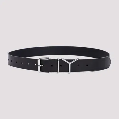 Y/project Black Y 35mm Cow Leather Belt