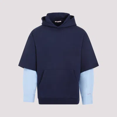 Marni Blue Cotton Sweatshirt