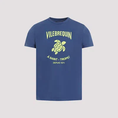 Vilebrequin Blue Cotton T-shirt With Logo