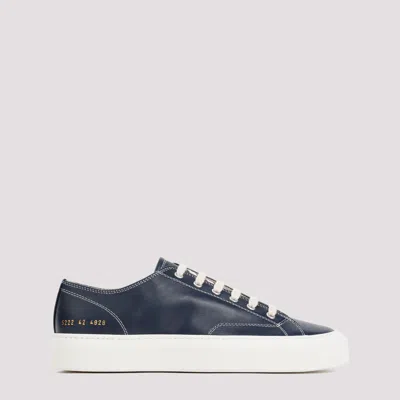 Common Projects Blue Navy Nappa Leather Tournament Low Sneakers