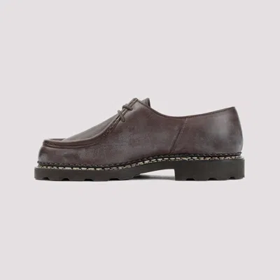 Paraboot Brown Leather Michael Bbr Derby Shoes