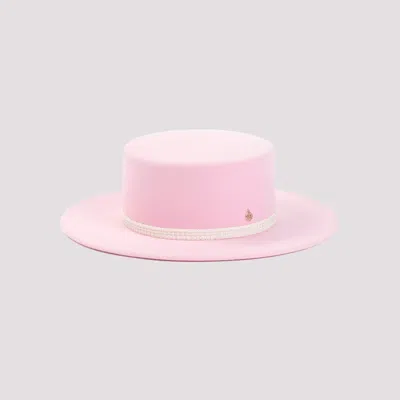 Maison Michel Kiki Sequins Hat In Pink & Purple