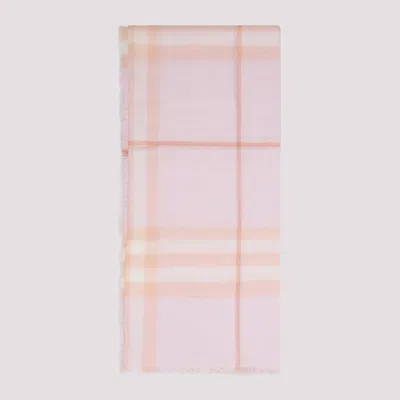 Burberry Wool Scarf In Pink