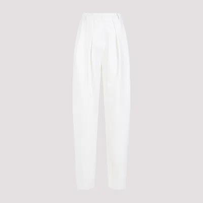 Magda Butrym Cream Wool Pants In White