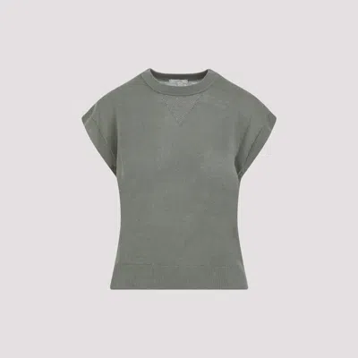 Peserico Green Cotton Linen Sweater