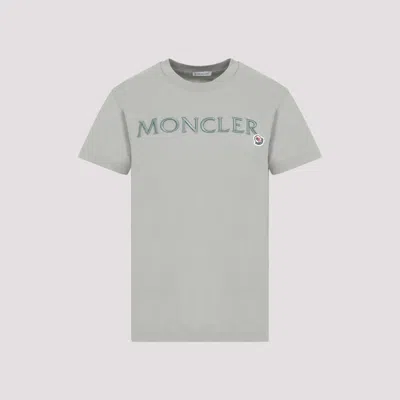Moncler Cotton Logo T-shirt In Green