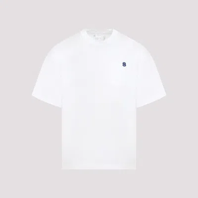 Sacai S Cotton Jersey T-shirt In Grey