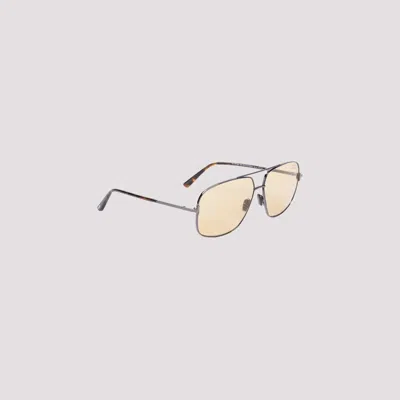 Tom Ford Aviator Sunglasses In Nude & Neutrals