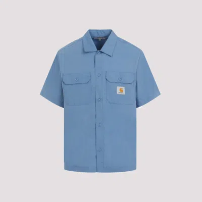 Carhartt Light Blue S/s Craft Polyester Shirt