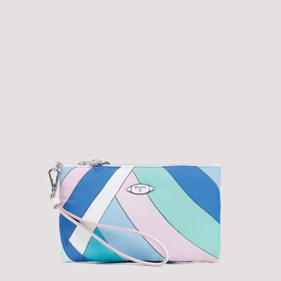 Pucci Polyamide Pouch In Blue