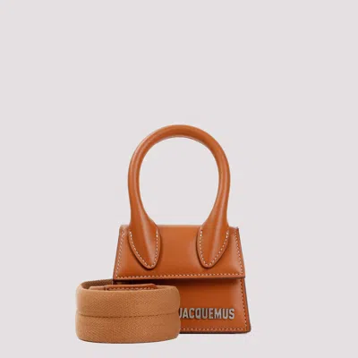 Jacquemus Light Brown Leather Le Chiquito Homme Bag