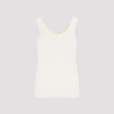 Lemaire Rib Tank Top In Yellow & Orange