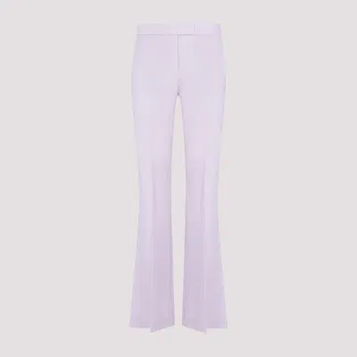 Theory Lilac Sky Wool New Demitria Pants In Pink & Purple