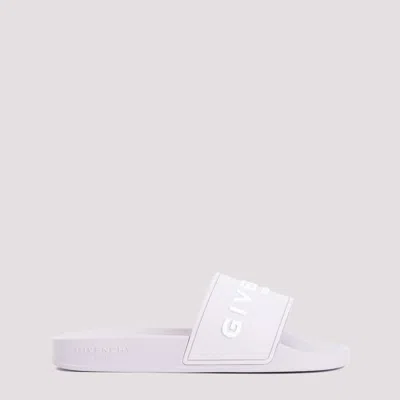 Givenchy Rubber Slides With Logo In Pink & Purple