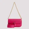 Marc Jacobs The Mini Soft Leather Shoulder Bag In Pink & Purple
