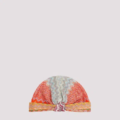 Missoni Multicolor Turbante Viscose Hat In Multicolour