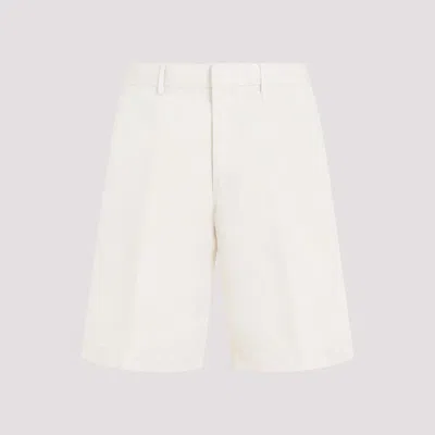 Zegna Summer Chino Shorts In White