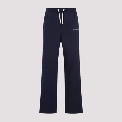 Palm Angels Classic Logo Travel Pants In Blue