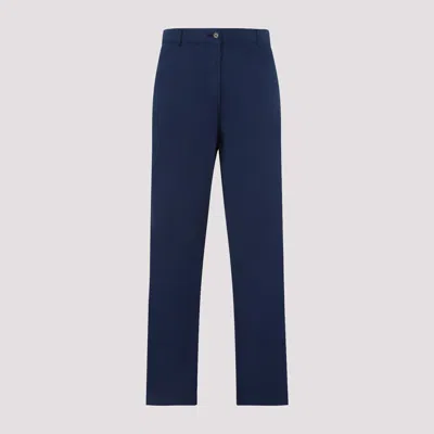 Universal Works Navy Blue Military Cotton Chino Pants