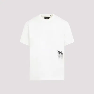 Y-3 Off-white Cotton New Logo T-shirt