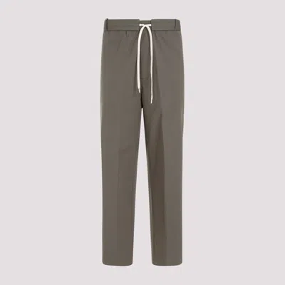 Craig Green Olive Circle Cotton Worker Trousers In Green