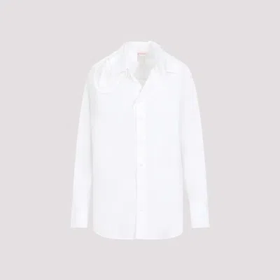 Valentino Optical White Cotton Shirt