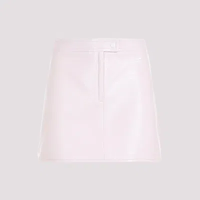 Courrèges Courreges Vinyl Mini Skirt In Pink & Purple