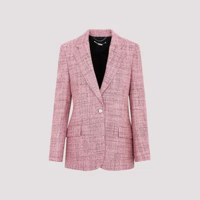 Stella Mccartney Pink Wool Slim Boyfriend Jacket In Pink & Purple