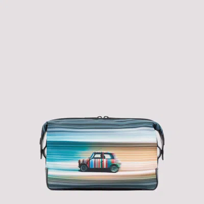 Paul Smith Printed Nuova Mini Recycled Polyester Wash Bag In Multicolour