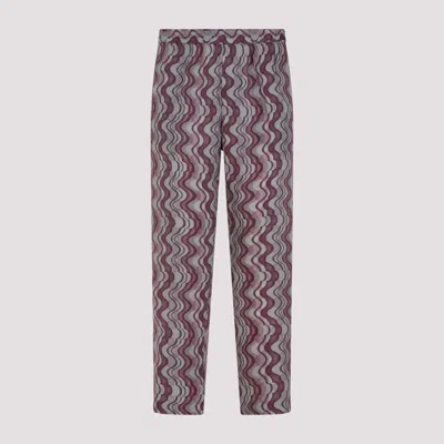 Dries Van Noten Purple Parkino Trousers In Pink & Purple