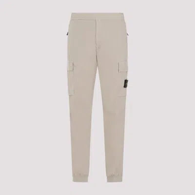 Stone Island Cotton Cargo Pants In Nude & Neutrals