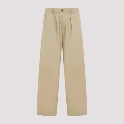 Universal Works Sand Oxford Recycled Polyester Pants In Nude & Neutrals