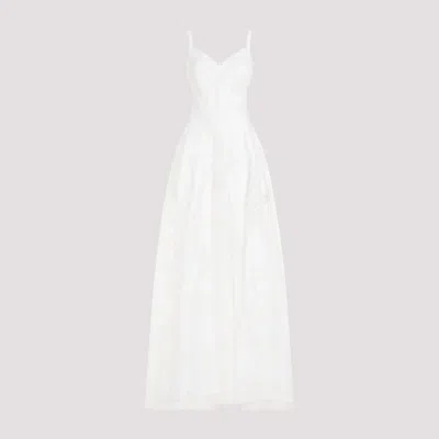 Ermanno Scervino Snow White Linen Long Dress