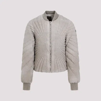 Moncler X Rick Owens Taupe Radiance Flight Jacket In Nude & Neutrals